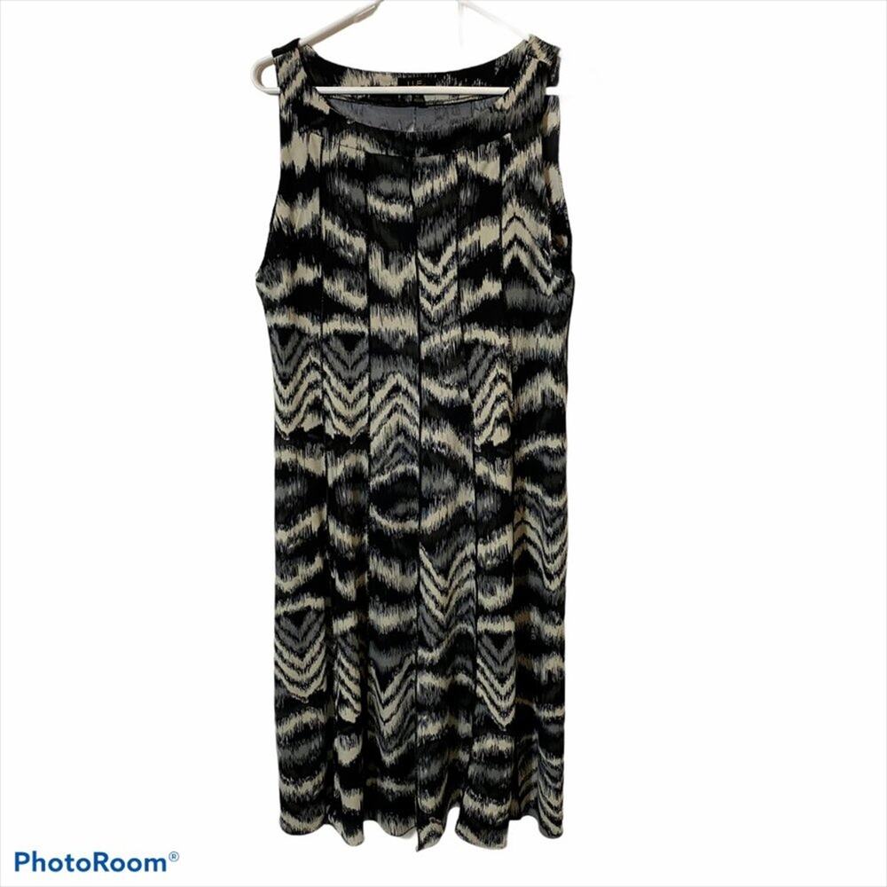Silky spring I LE New York Abstract Print Plus Size 18 Stretch